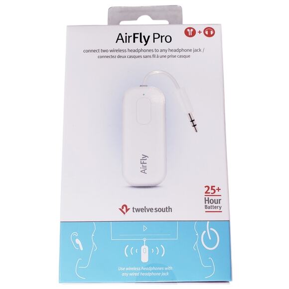 NIB Airfly Pro by Twelve South Wireless Audio Adapter Bluetooth 25+ Hour Battery - Picture 1 of 9